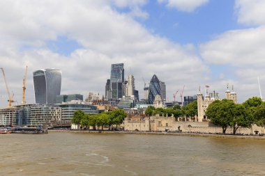 Londra'nın birincil Finans Merkezi, Londra, modern ofis binaları, London, Büyük Britanya