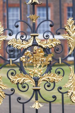 Kensington Sarayı Kensington Gardens, dekoratif gate, Londra, İngiltere