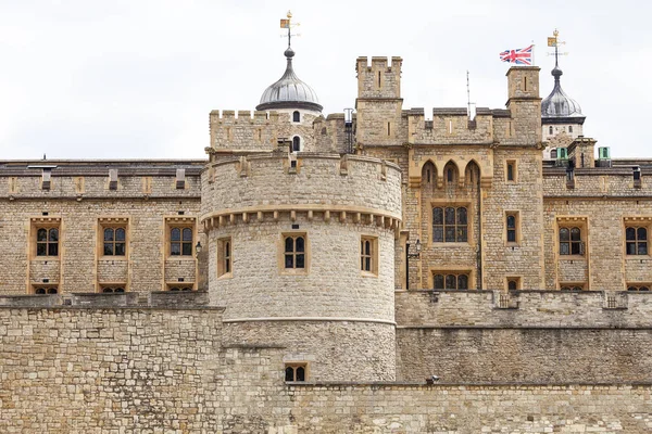 Tower of London, middeleeuwse defensie gebouw, London, Verenigd Koninkrijk — Stockfoto