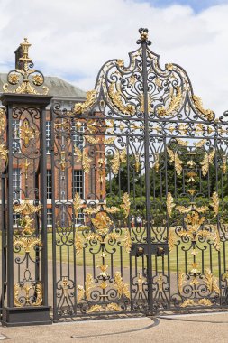 Kensington Sarayı Kensington Gardens, dekoratif gate, Londra, İngiltere