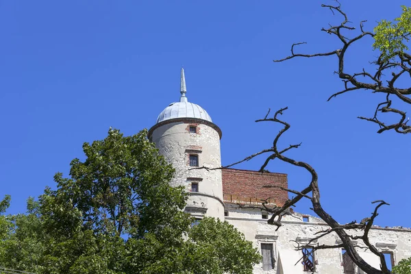 Castillo renacentista, edificio de defensa, ruinas, en un día soleado, Voivodato de Lublin, Janowiec, Polonia —  Fotos de Stock