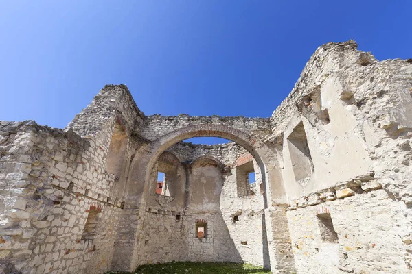 Rönesans kale, savunma bina, harabe, güneşli bir günde, Lublin Voyvodalığı, Janowiec, Polonya