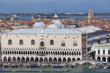 Piazza San Marco, Venedik, İtalya, Doge Sarayı.