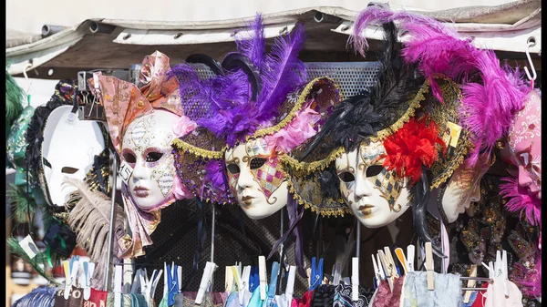 Original carnival venetian mask, street shop, Venice, Italy