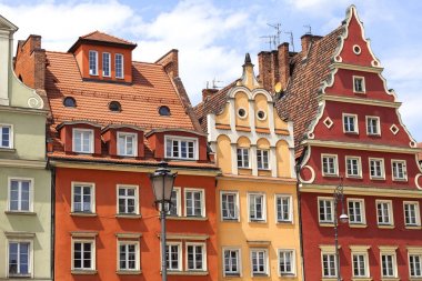 Ana Pazar, renkli kiralık evler, aşağı Silezya, Wroclaw, Polonya