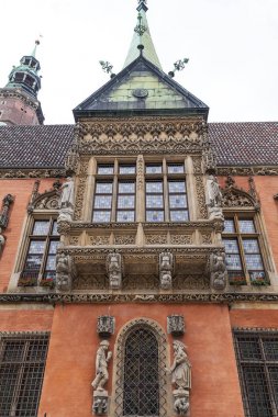 Gotik Wroclaw Belediye Pazar Meydanı, Wroclaw, Polonya