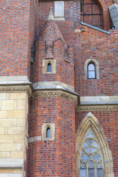 Catedral de Wroclaw (Catedral de São João Batista), igreja gótica do século XIII na Ilha Ostrow Tumski, Wroclaw, Polônia — Fotografia de Stock