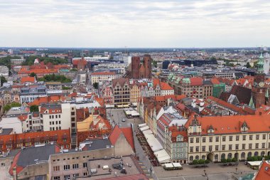 Ana market, havadan görünümü, aşağı Silezya, Wroclaw, Polonya