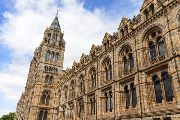 Muzeul de Istorie Naturală cu fațadă ornată de teracotă, arhitectură victoriană, Londra, Marea Britanie — Fotografie, imagine de stoc