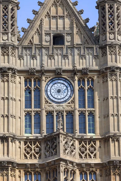 Вестмінстерський Палац Парламенту Фасад Лондон Сполучене Королівство Англія Палац Лежить — стокове фото