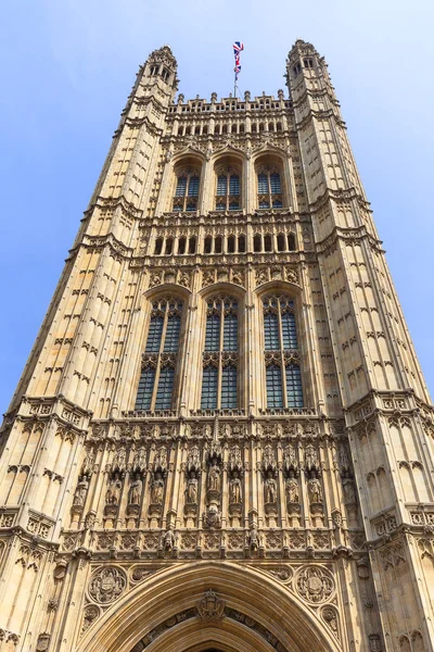 Palace of Westminster, Parliament, facade, Londres, Reino Unido — Fotografia de Stock