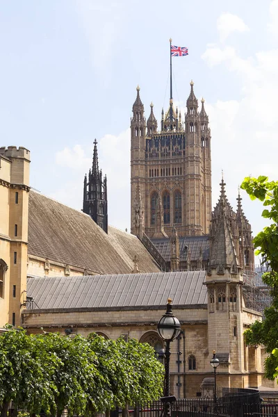 Westminsterský palác, parlament, fasády, Londýn, Velká Británie — Stock fotografie