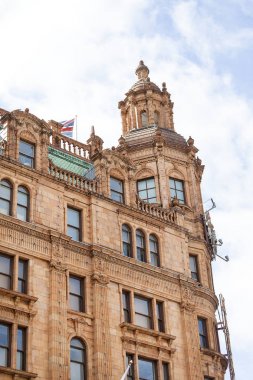  Harrods, lüks mağaza üzerinde Brompton Road, Londra, İngiltere.