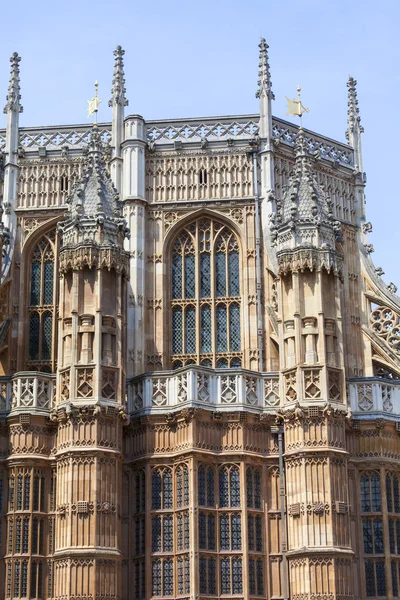 Westminster Abbey, um dos mais importantes templos anglicanos, Londres, Reino Unido — Fotografia de Stock