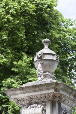 Buckingham Sarayı, ayrıntılarını dekoratif çit, London, Büyük Britanya