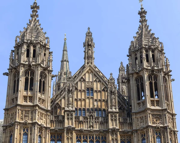Palace of Westminster, Parliament, facade, Londres, Reino Unido — Fotografia de Stock