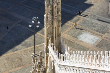 Milano Katedrali (Duomo di Milano), gotik kilise, Milano, İtalya.