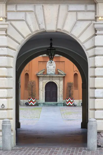 Warsaw Poland October 2019 Entrance Gate Royal Castle Warsaw Built — Stock fotografie