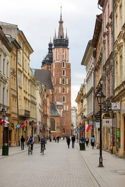 Cracovia Polonia Mayo 2020 Calle Florianska Una Ciudad Desierta Debido — Foto de Stock