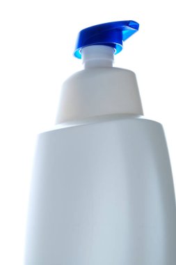 güzellik hijyen konteyner beyaz zemin üzerine yakın çekim 