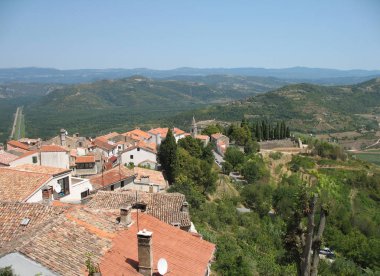 Küçük köy Merkezi Istria, Hırvatistan