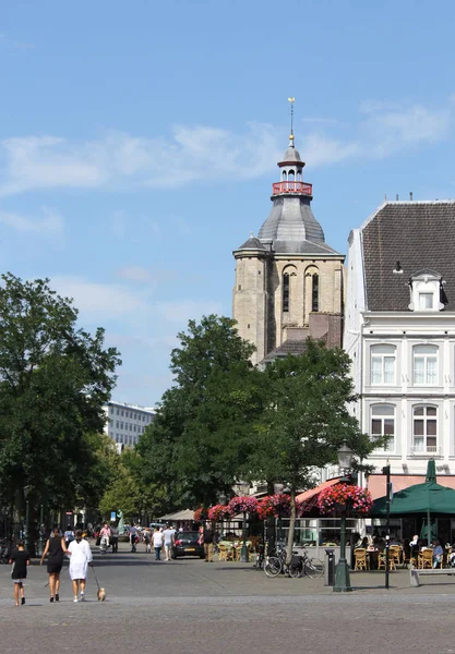 Centrale straat van Maastricht — Stockfoto