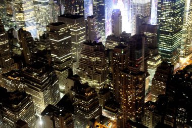 Empire State Binası New York'tan gökdelenler görünümünü
