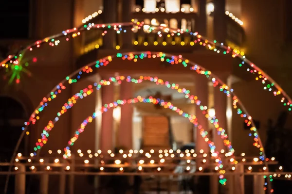 Diwali印度轻教节传统仪式特立尼达和多巴哥拱形圆柱形圆柱体 — 图库照片