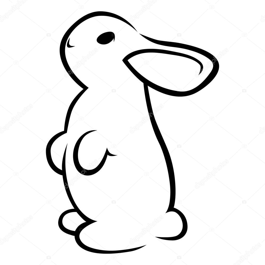 Download Free Bunny Outline Svg / Rabbit SVG | Custom-Designed ...