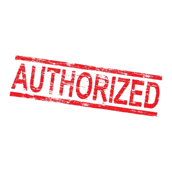 Authorized Rubber Stamp — Stock Vector