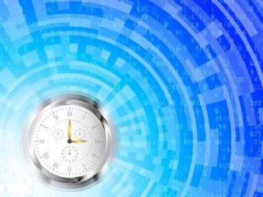 Saat yüksek teknoloji arka plan