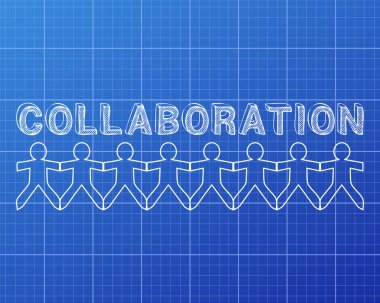 İşbirliği insanlar Blueprint