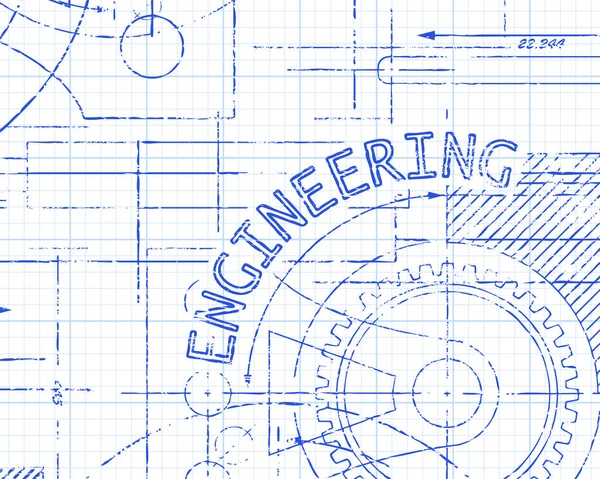 Machine à papier graphique d'ingénierie — Image vectorielle