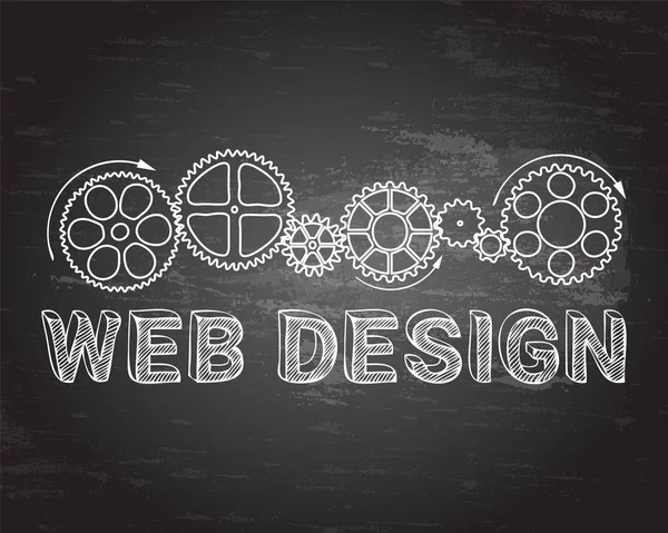 Webdesign-Tafel — Stockvektor