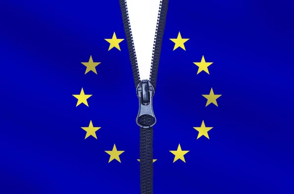 European Union Divided — Stock Photo, Image