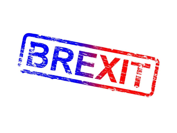 Brexit 橡皮戳 — 图库矢量图片