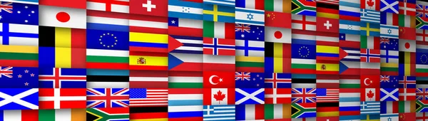 Flags Background  Banner — Stock Photo, Image