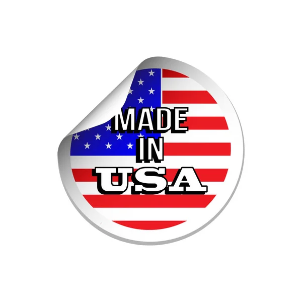 Made In USA Label — Stock Vector