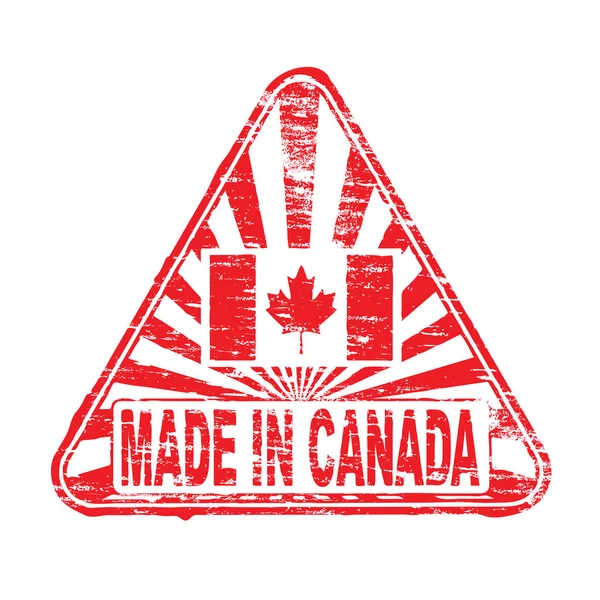 Made In Canada Rubber Stamp — Stock Vector