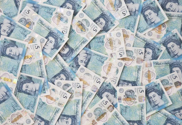 English Five Pound Note Background — Stock Photo, Image