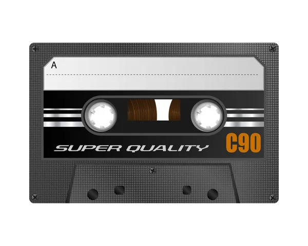 Blank Cassette Tape — Stock Vector