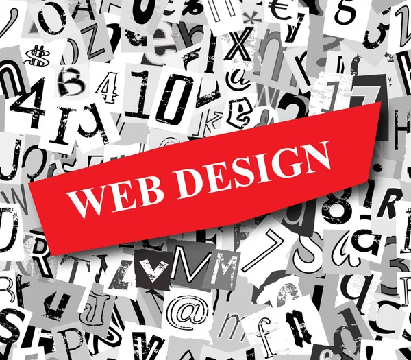 Web Design Torn Paper — Stock Vector