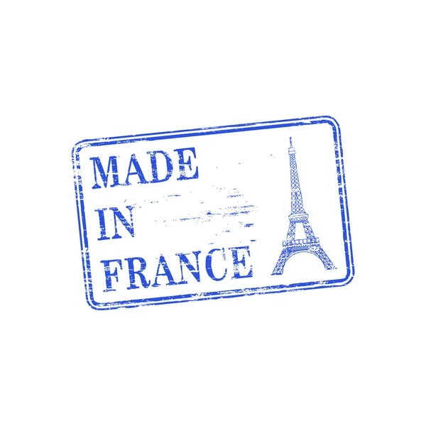 Sello hecho en Francia — Archivo Imágenes Vectoriales
