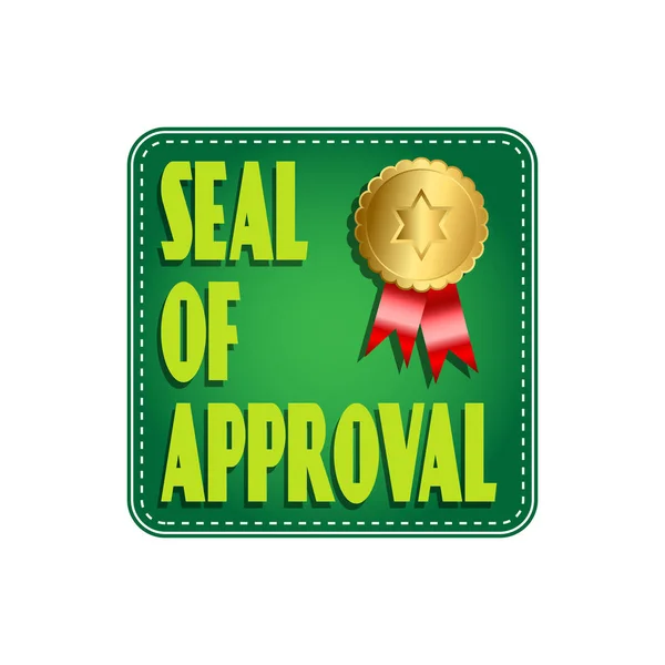Seal Of Approval Label — Stock Vector