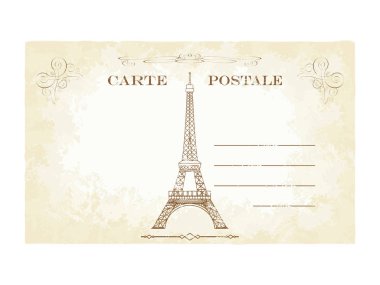 Fransız Kartpostalı vektör