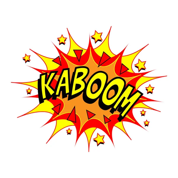 Kaboom vectoriel de bande dessinée — Image vectorielle