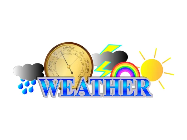 Weather Icon Sign — Stock Vector