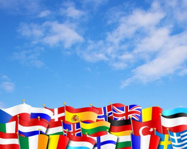 Avrupa bayrak arka plan