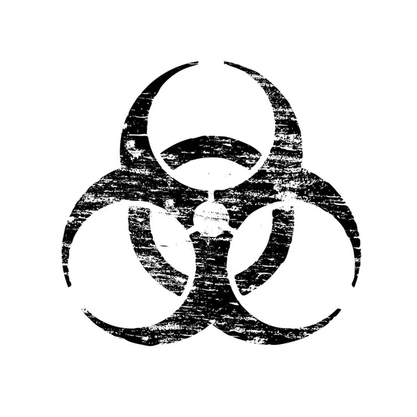 Grungy sello de peligro biológico — Archivo Imágenes Vectoriales