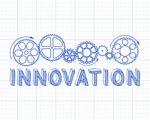 Innovation rutat papper — Stock vektor
